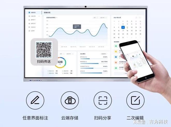 智能会议平板触摸一体机引领未来办公潮流麻将胡了电子游戏会议体验：吉为科技高端(图1)